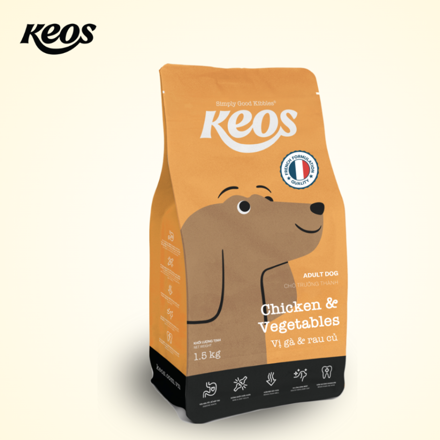 Keos for Adult Dog - Chicken & Vegetables Flavor