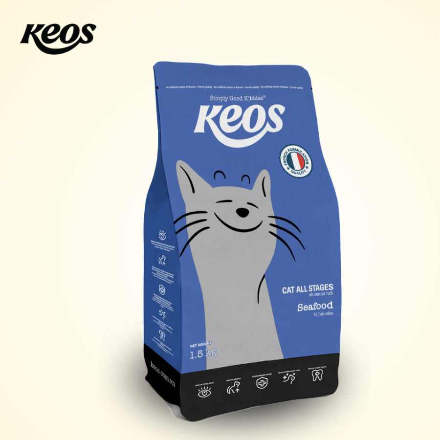 Keos for Cat All Stages - Seafood Flavor