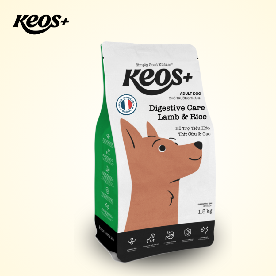 Keos+ Digestive Care for Adult Dog - Lamb & Rice Flavor