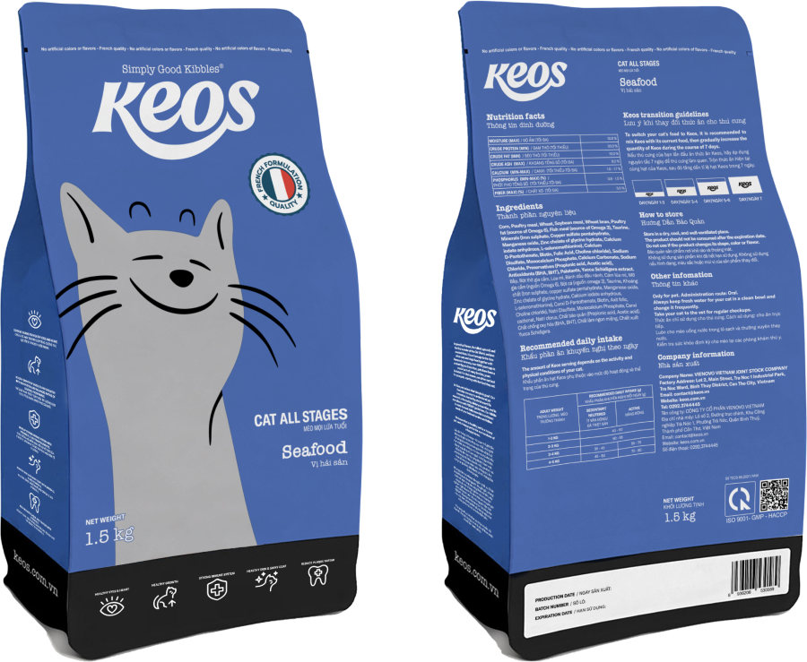 Keos for Cat All Stages - Seafood Flavor - Image 2