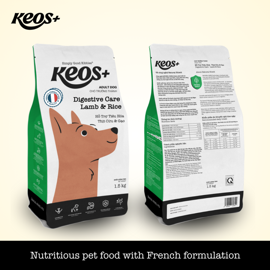 Keos+ Digestive Care for Adult Dog - Lamb & Rice Flavor - Image 2