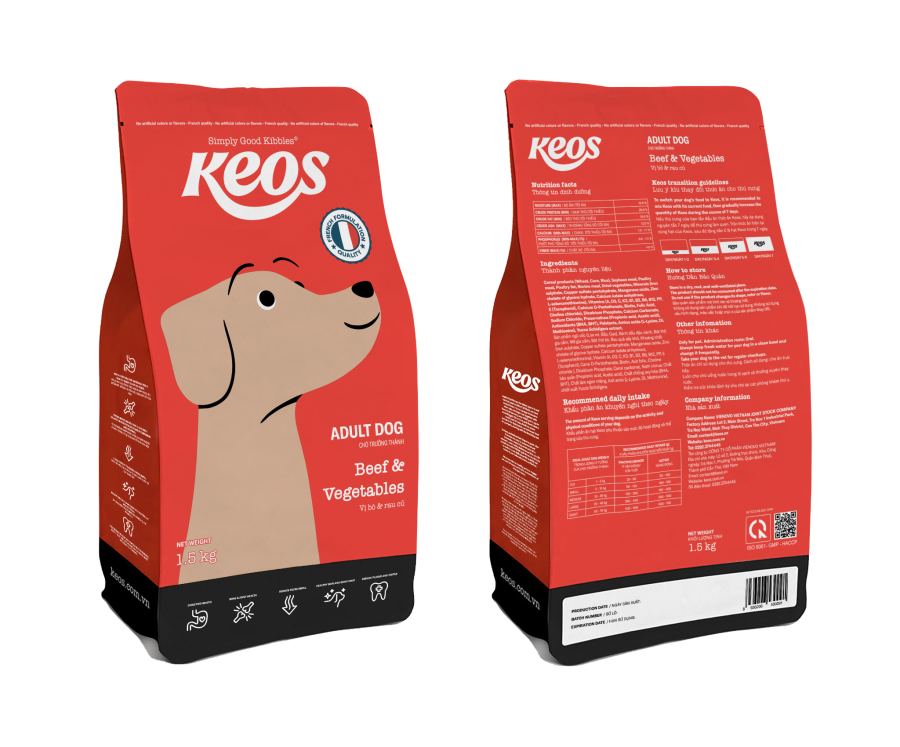 Keos for Adult Dog - Beef & Vegetables Flavor - Image 2